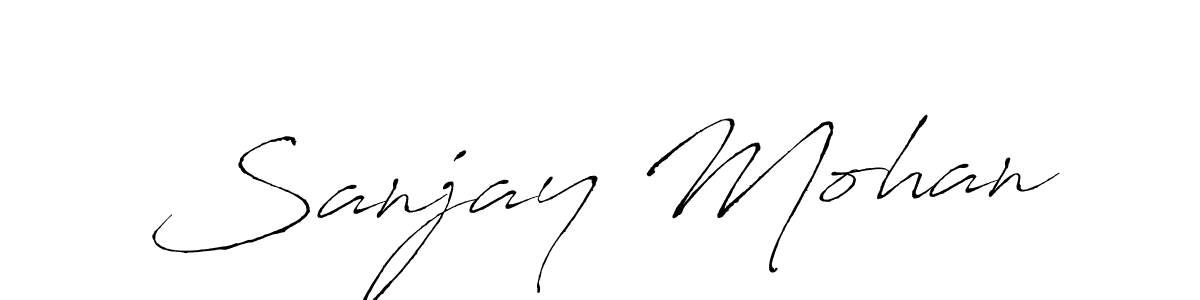 The best way (Antro_Vectra) to make a short signature is to pick only two or three words in your name. The name Sanjay Mohan include a total of six letters. For converting this name. Sanjay Mohan signature style 6 images and pictures png