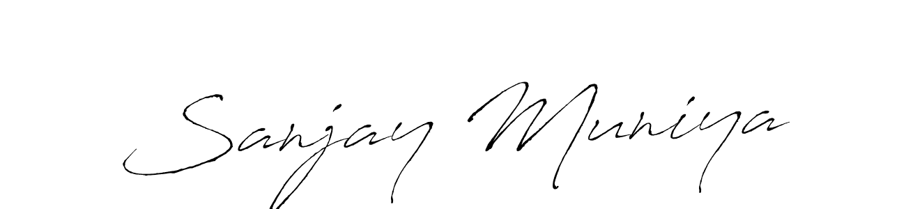 Make a beautiful signature design for name Sanjay Muniya. Use this online signature maker to create a handwritten signature for free. Sanjay Muniya signature style 6 images and pictures png