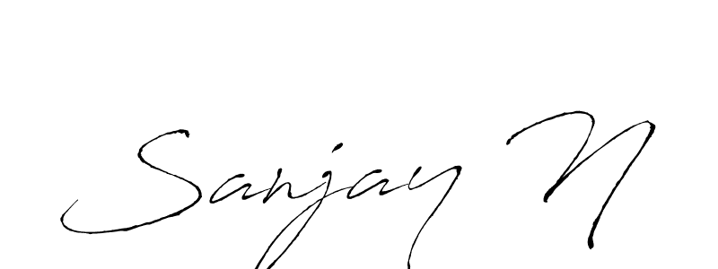 Also we have Sanjay N name is the best signature style. Create professional handwritten signature collection using Antro_Vectra autograph style. Sanjay N signature style 6 images and pictures png