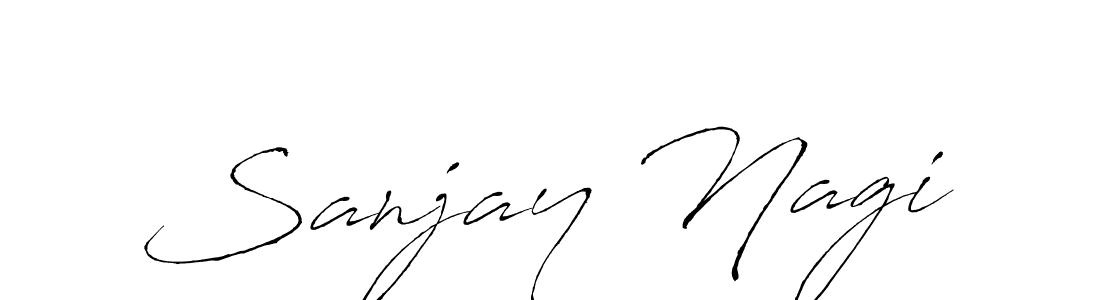 Create a beautiful signature design for name Sanjay Nagi. With this signature (Antro_Vectra) fonts, you can make a handwritten signature for free. Sanjay Nagi signature style 6 images and pictures png