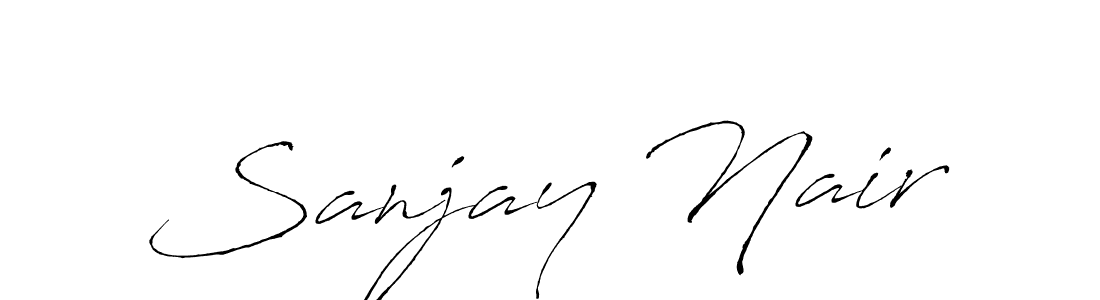 How to make Sanjay Nair signature? Antro_Vectra is a professional autograph style. Create handwritten signature for Sanjay Nair name. Sanjay Nair signature style 6 images and pictures png