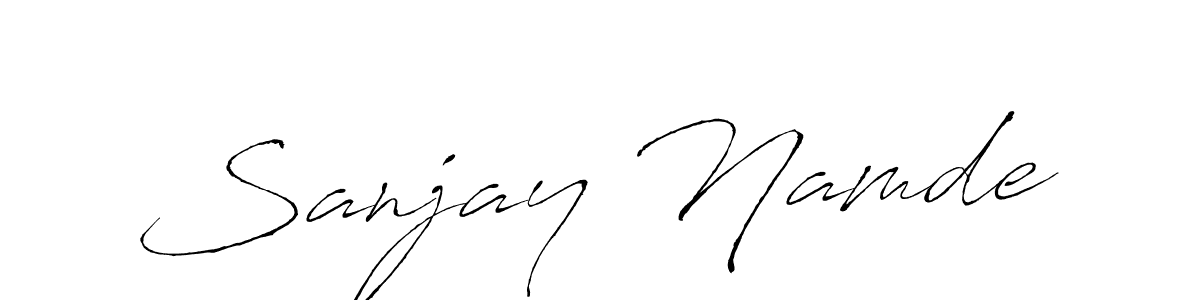 Use a signature maker to create a handwritten signature online. With this signature software, you can design (Antro_Vectra) your own signature for name Sanjay Namde. Sanjay Namde signature style 6 images and pictures png