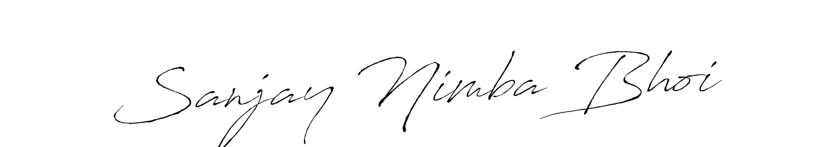 Design your own signature with our free online signature maker. With this signature software, you can create a handwritten (Antro_Vectra) signature for name Sanjay Nimba Bhoi. Sanjay Nimba Bhoi signature style 6 images and pictures png