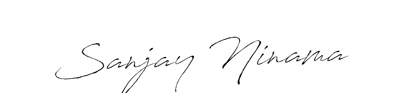 Design your own signature with our free online signature maker. With this signature software, you can create a handwritten (Antro_Vectra) signature for name Sanjay Ninama. Sanjay Ninama signature style 6 images and pictures png