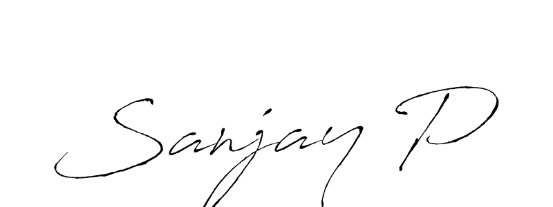 It looks lik you need a new signature style for name Sanjay P. Design unique handwritten (Antro_Vectra) signature with our free signature maker in just a few clicks. Sanjay P signature style 6 images and pictures png