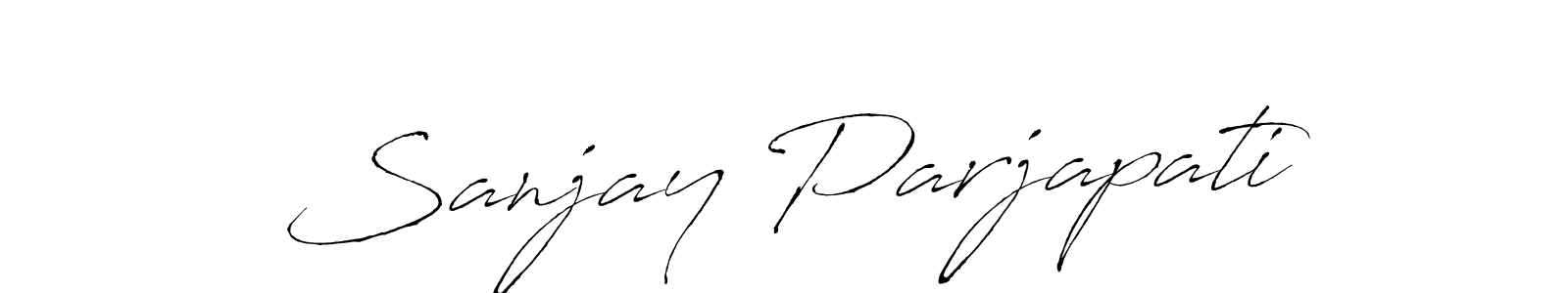 Also we have Sanjay Parjapati name is the best signature style. Create professional handwritten signature collection using Antro_Vectra autograph style. Sanjay Parjapati signature style 6 images and pictures png