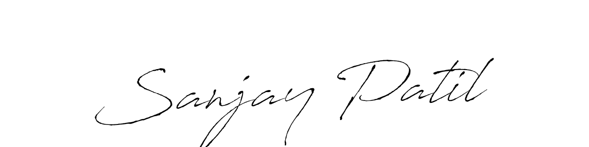 Use a signature maker to create a handwritten signature online. With this signature software, you can design (Antro_Vectra) your own signature for name Sanjay Patil. Sanjay Patil signature style 6 images and pictures png