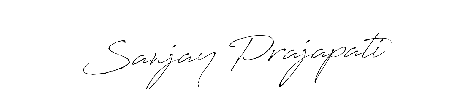 It looks lik you need a new signature style for name Sanjay Prajapati. Design unique handwritten (Antro_Vectra) signature with our free signature maker in just a few clicks. Sanjay Prajapati signature style 6 images and pictures png