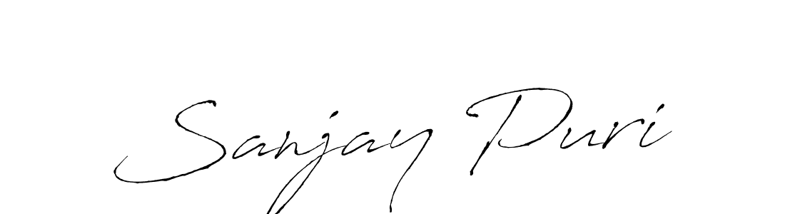 Use a signature maker to create a handwritten signature online. With this signature software, you can design (Antro_Vectra) your own signature for name Sanjay Puri. Sanjay Puri signature style 6 images and pictures png