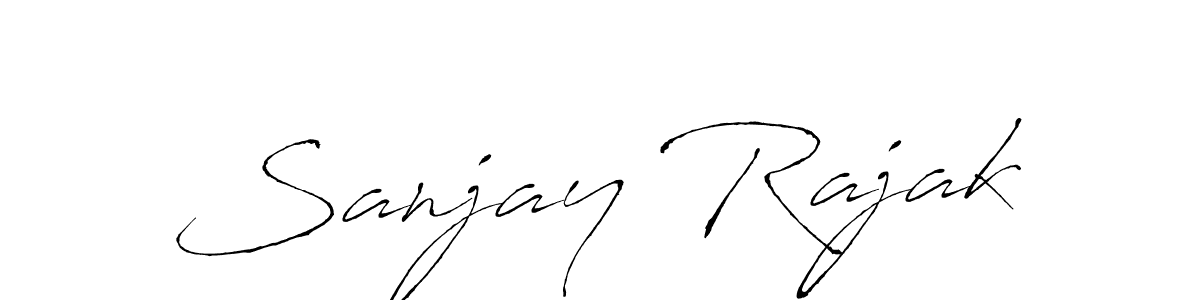 Sanjay Rajak stylish signature style. Best Handwritten Sign (Antro_Vectra) for my name. Handwritten Signature Collection Ideas for my name Sanjay Rajak. Sanjay Rajak signature style 6 images and pictures png