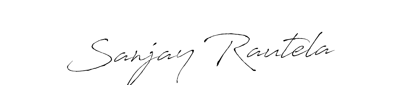 Sanjay Rautela stylish signature style. Best Handwritten Sign (Antro_Vectra) for my name. Handwritten Signature Collection Ideas for my name Sanjay Rautela. Sanjay Rautela signature style 6 images and pictures png