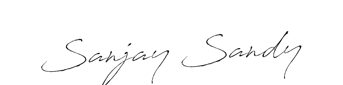 Antro_Vectra is a professional signature style that is perfect for those who want to add a touch of class to their signature. It is also a great choice for those who want to make their signature more unique. Get Sanjay Sandy name to fancy signature for free. Sanjay Sandy signature style 6 images and pictures png