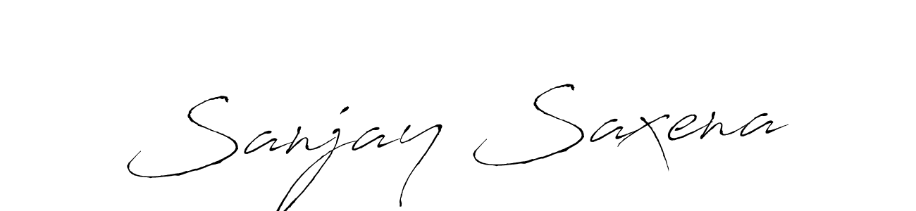 Create a beautiful signature design for name Sanjay Saxena. With this signature (Antro_Vectra) fonts, you can make a handwritten signature for free. Sanjay Saxena signature style 6 images and pictures png