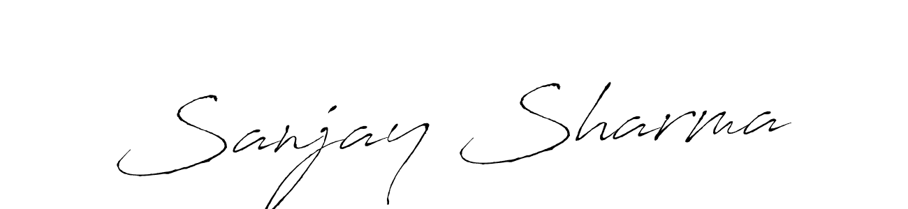 Sanjay Sharma stylish signature style. Best Handwritten Sign (Antro_Vectra) for my name. Handwritten Signature Collection Ideas for my name Sanjay Sharma. Sanjay Sharma signature style 6 images and pictures png
