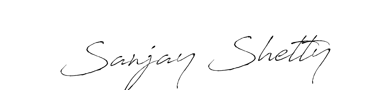 How to make Sanjay Shetty signature? Antro_Vectra is a professional autograph style. Create handwritten signature for Sanjay Shetty name. Sanjay Shetty signature style 6 images and pictures png
