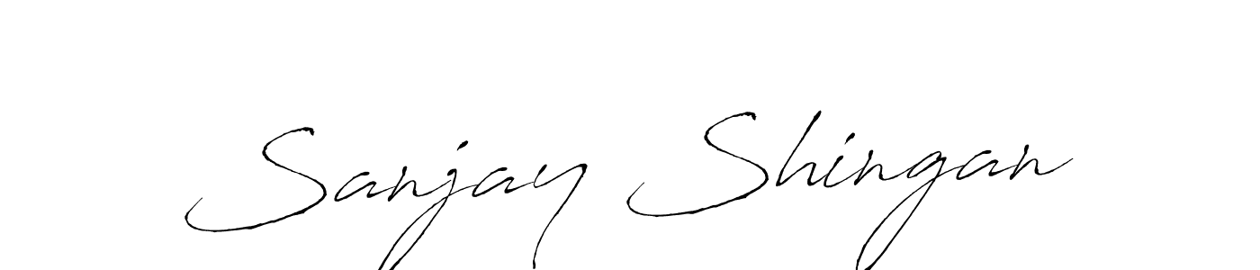 Design your own signature with our free online signature maker. With this signature software, you can create a handwritten (Antro_Vectra) signature for name Sanjay Shingan. Sanjay Shingan signature style 6 images and pictures png