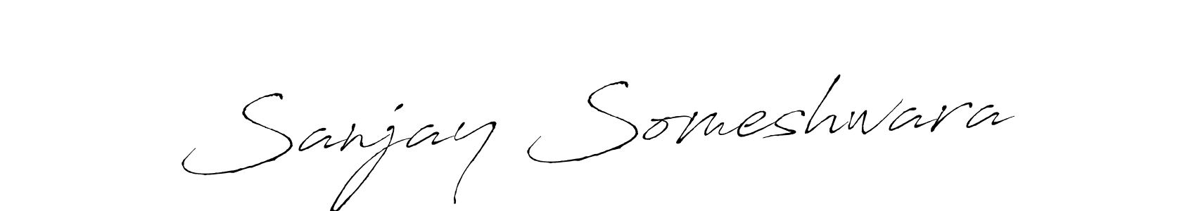 Sanjay Someshwara stylish signature style. Best Handwritten Sign (Antro_Vectra) for my name. Handwritten Signature Collection Ideas for my name Sanjay Someshwara. Sanjay Someshwara signature style 6 images and pictures png