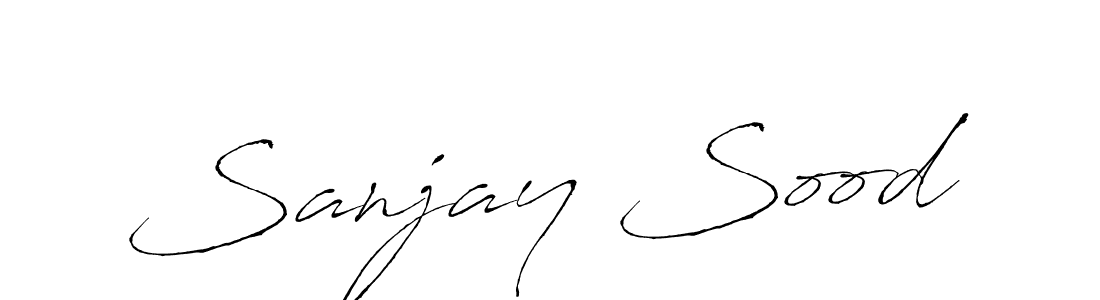 Create a beautiful signature design for name Sanjay Sood. With this signature (Antro_Vectra) fonts, you can make a handwritten signature for free. Sanjay Sood signature style 6 images and pictures png