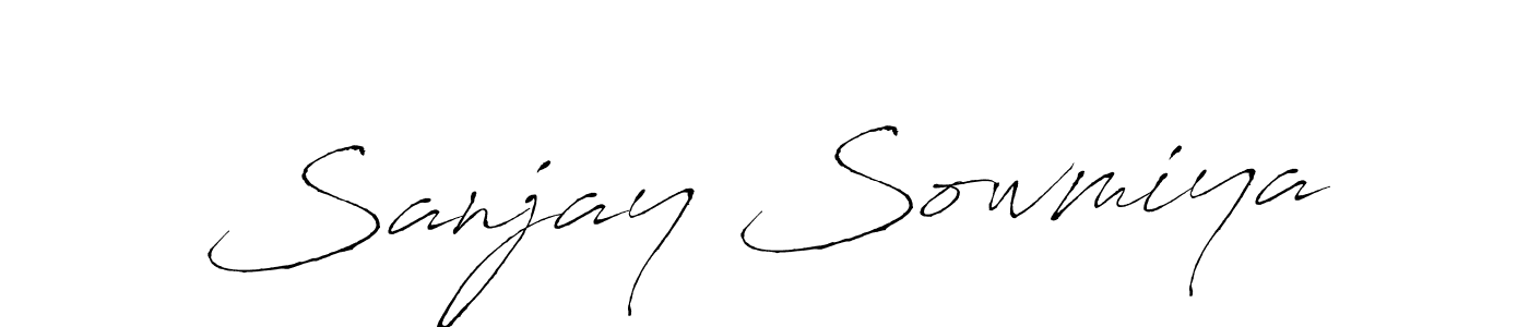 This is the best signature style for the Sanjay Sowmiya name. Also you like these signature font (Antro_Vectra). Mix name signature. Sanjay Sowmiya signature style 6 images and pictures png