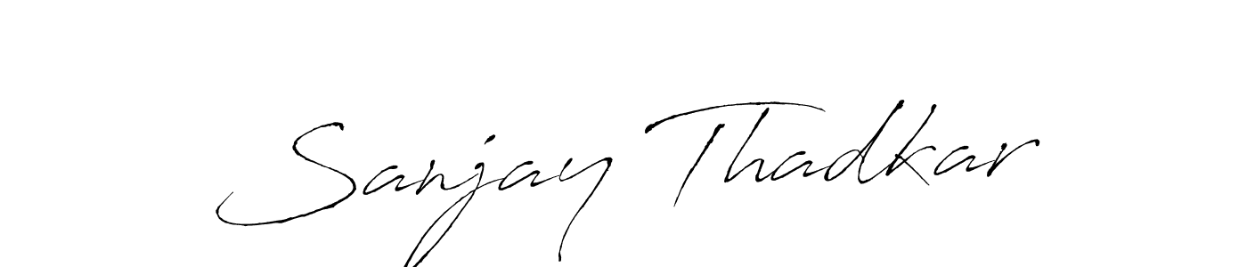 It looks lik you need a new signature style for name Sanjay Thadkar. Design unique handwritten (Antro_Vectra) signature with our free signature maker in just a few clicks. Sanjay Thadkar signature style 6 images and pictures png