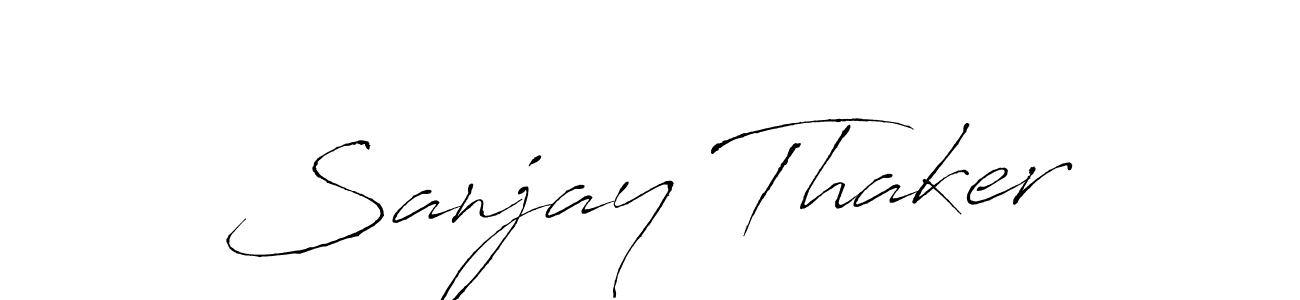 It looks lik you need a new signature style for name Sanjay Thaker. Design unique handwritten (Antro_Vectra) signature with our free signature maker in just a few clicks. Sanjay Thaker signature style 6 images and pictures png