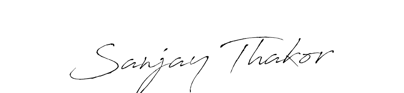 Make a beautiful signature design for name Sanjay Thakor. Use this online signature maker to create a handwritten signature for free. Sanjay Thakor signature style 6 images and pictures png