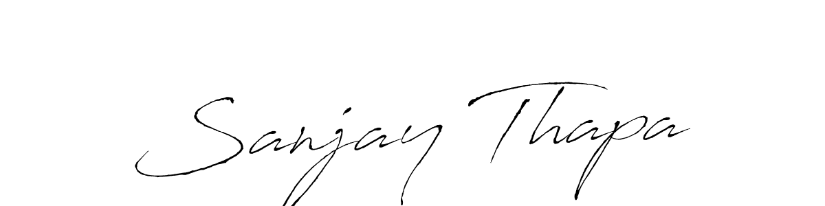Sanjay Thapa stylish signature style. Best Handwritten Sign (Antro_Vectra) for my name. Handwritten Signature Collection Ideas for my name Sanjay Thapa. Sanjay Thapa signature style 6 images and pictures png