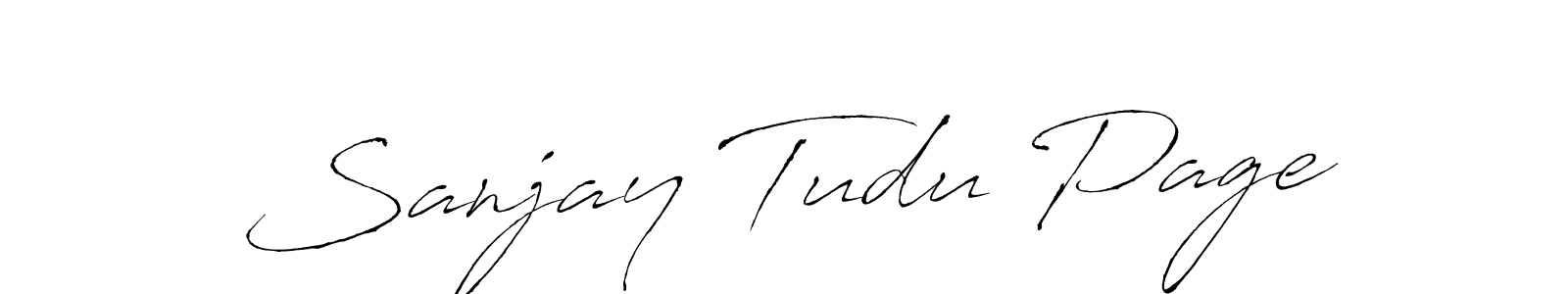 Make a beautiful signature design for name Sanjay Tudu Page. With this signature (Antro_Vectra) style, you can create a handwritten signature for free. Sanjay Tudu Page signature style 6 images and pictures png