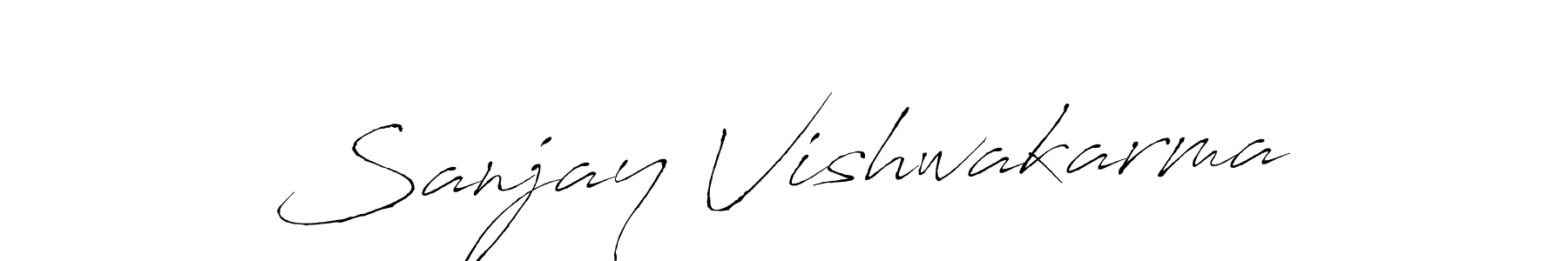 It looks lik you need a new signature style for name Sanjay Vishwakarma. Design unique handwritten (Antro_Vectra) signature with our free signature maker in just a few clicks. Sanjay Vishwakarma signature style 6 images and pictures png