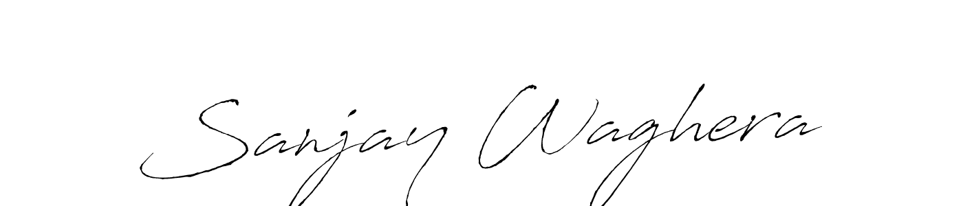 Use a signature maker to create a handwritten signature online. With this signature software, you can design (Antro_Vectra) your own signature for name Sanjay Waghera. Sanjay Waghera signature style 6 images and pictures png