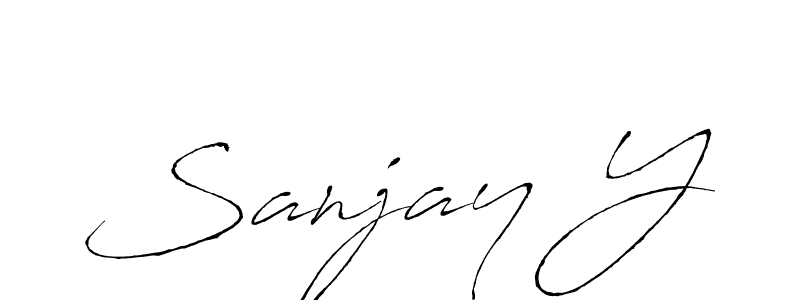 Create a beautiful signature design for name Sanjay Y. With this signature (Antro_Vectra) fonts, you can make a handwritten signature for free. Sanjay Y signature style 6 images and pictures png