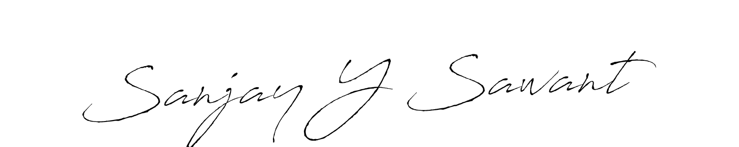 Create a beautiful signature design for name Sanjay Y Sawant. With this signature (Antro_Vectra) fonts, you can make a handwritten signature for free. Sanjay Y Sawant signature style 6 images and pictures png