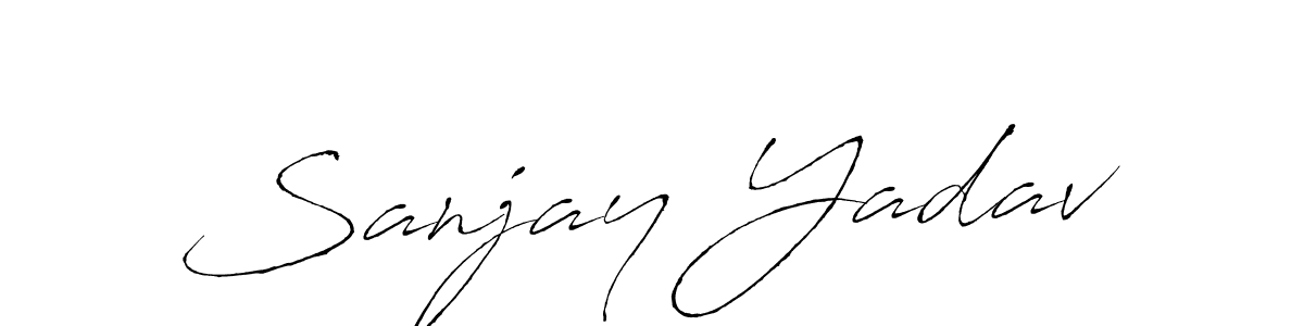 Sanjay Yadav stylish signature style. Best Handwritten Sign (Antro_Vectra) for my name. Handwritten Signature Collection Ideas for my name Sanjay Yadav. Sanjay Yadav signature style 6 images and pictures png