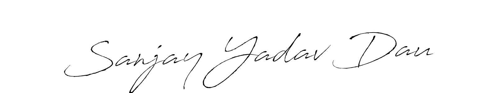You can use this online signature creator to create a handwritten signature for the name Sanjay Yadav Dau. This is the best online autograph maker. Sanjay Yadav Dau signature style 6 images and pictures png
