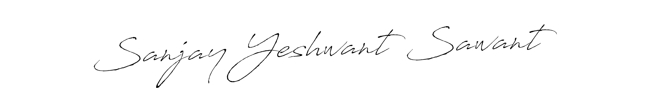 Antro_Vectra is a professional signature style that is perfect for those who want to add a touch of class to their signature. It is also a great choice for those who want to make their signature more unique. Get Sanjay Yeshwant Sawant name to fancy signature for free. Sanjay Yeshwant Sawant signature style 6 images and pictures png