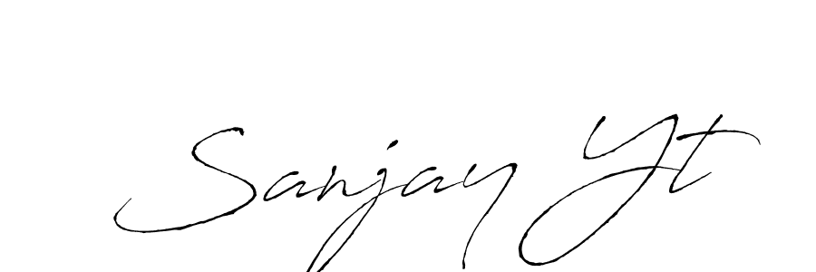 How to Draw Sanjay Yt signature style? Antro_Vectra is a latest design signature styles for name Sanjay Yt. Sanjay Yt signature style 6 images and pictures png