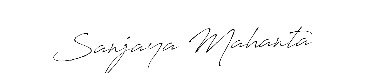 Also we have Sanjaya Mahanta name is the best signature style. Create professional handwritten signature collection using Antro_Vectra autograph style. Sanjaya Mahanta signature style 6 images and pictures png