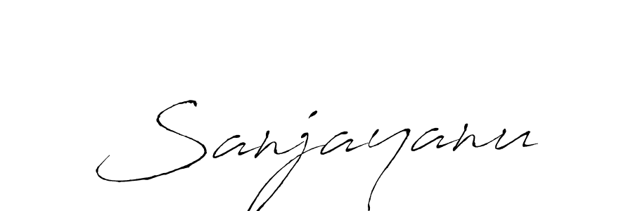 Use a signature maker to create a handwritten signature online. With this signature software, you can design (Antro_Vectra) your own signature for name Sanjayanu. Sanjayanu signature style 6 images and pictures png