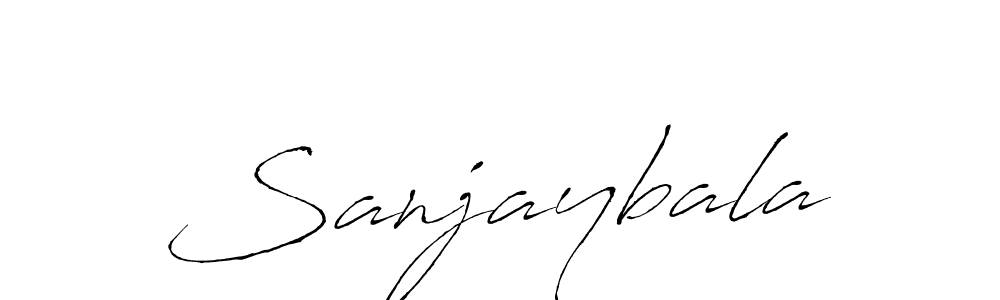 Use a signature maker to create a handwritten signature online. With this signature software, you can design (Antro_Vectra) your own signature for name Sanjaybala. Sanjaybala signature style 6 images and pictures png