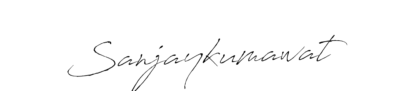 You should practise on your own different ways (Antro_Vectra) to write your name (Sanjaykumawat) in signature. don't let someone else do it for you. Sanjaykumawat signature style 6 images and pictures png