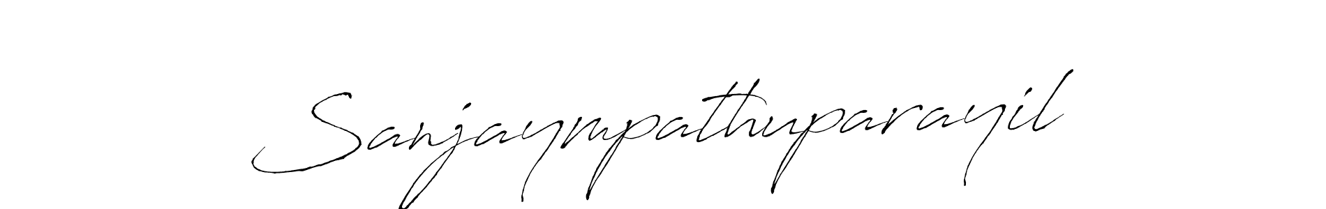 It looks lik you need a new signature style for name Sanjaympathuparayil. Design unique handwritten (Antro_Vectra) signature with our free signature maker in just a few clicks. Sanjaympathuparayil signature style 6 images and pictures png