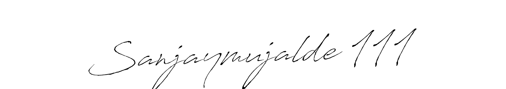 Also You can easily find your signature by using the search form. We will create Sanjaymujalde 111 name handwritten signature images for you free of cost using Antro_Vectra sign style. Sanjaymujalde 111 signature style 6 images and pictures png