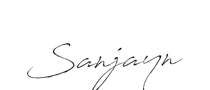 How to make Sanjayn name signature. Use Antro_Vectra style for creating short signs online. This is the latest handwritten sign. Sanjayn signature style 6 images and pictures png