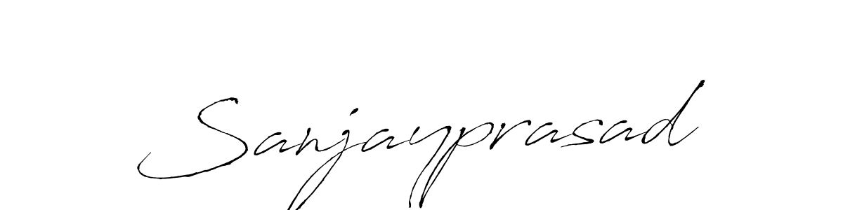 Also we have Sanjayprasad name is the best signature style. Create professional handwritten signature collection using Antro_Vectra autograph style. Sanjayprasad signature style 6 images and pictures png