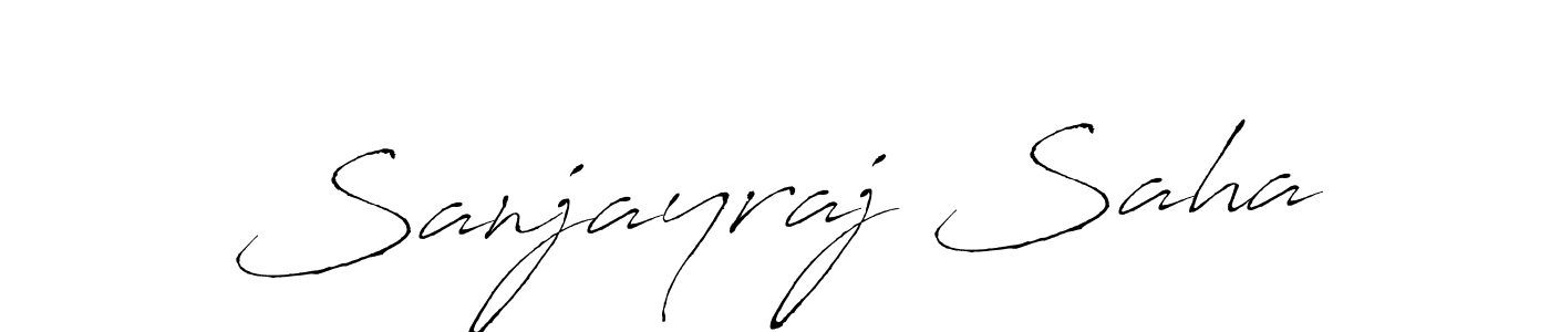 Design your own signature with our free online signature maker. With this signature software, you can create a handwritten (Antro_Vectra) signature for name Sanjayraj Saha. Sanjayraj Saha signature style 6 images and pictures png