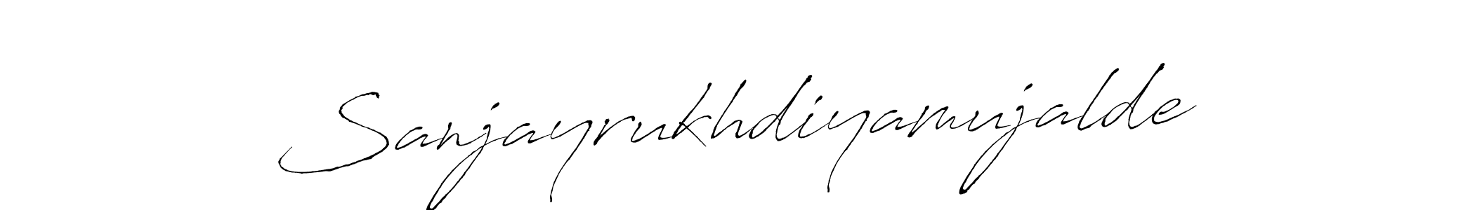 Make a beautiful signature design for name Sanjayrukhdiyamujalde. Use this online signature maker to create a handwritten signature for free. Sanjayrukhdiyamujalde signature style 6 images and pictures png