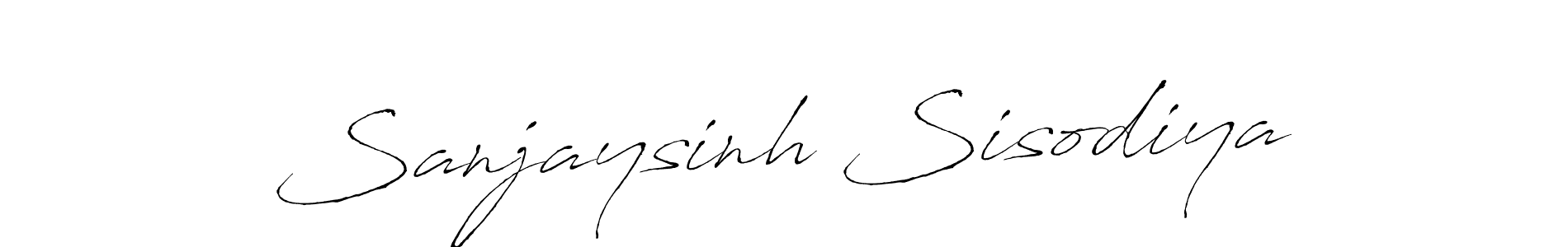 This is the best signature style for the Sanjaysinh Sisodiya name. Also you like these signature font (Antro_Vectra). Mix name signature. Sanjaysinh Sisodiya signature style 6 images and pictures png