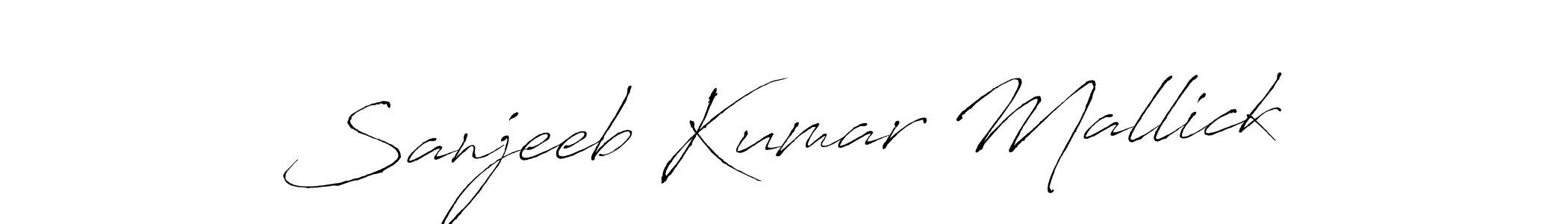 Create a beautiful signature design for name Sanjeeb Kumar Mallick. With this signature (Antro_Vectra) fonts, you can make a handwritten signature for free. Sanjeeb Kumar Mallick signature style 6 images and pictures png