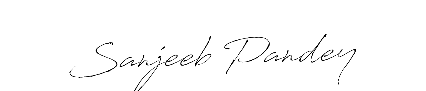 Sanjeeb Pandey stylish signature style. Best Handwritten Sign (Antro_Vectra) for my name. Handwritten Signature Collection Ideas for my name Sanjeeb Pandey. Sanjeeb Pandey signature style 6 images and pictures png