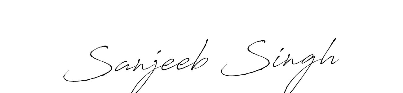 Create a beautiful signature design for name Sanjeeb Singh. With this signature (Antro_Vectra) fonts, you can make a handwritten signature for free. Sanjeeb Singh signature style 6 images and pictures png